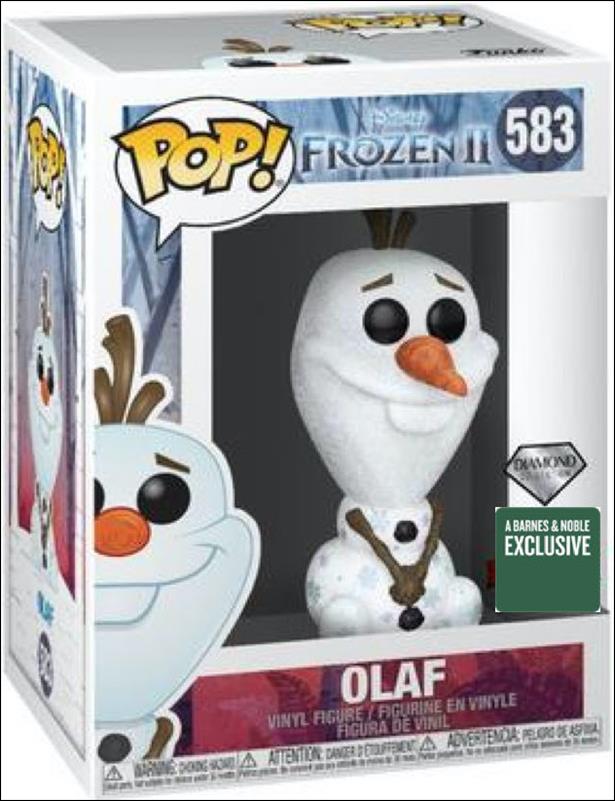 POP! Disney figure 583-B Olaf (Diamond Collection) Barnes & Noble