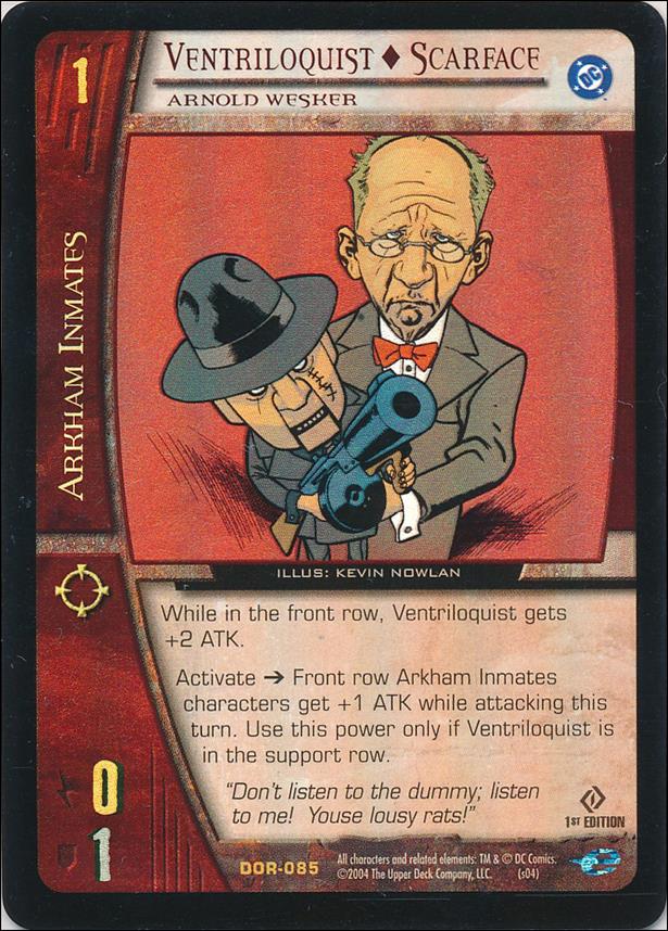 DC Origins: VS System (Parallel Foil Set) card DOR-058 Ventriloquist - Scarface (Arnold Wesker)