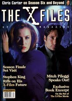 Official X-Files Magazine Volume 1 issue 6 Fox Mulder & Dana Scully Cover