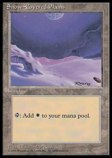Magic the Gathering: Ice Age (Base Set) card 365 Snow-Covered Plains