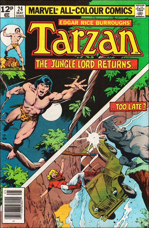 Tarzan (1977) issue 24-B UK Price Cover