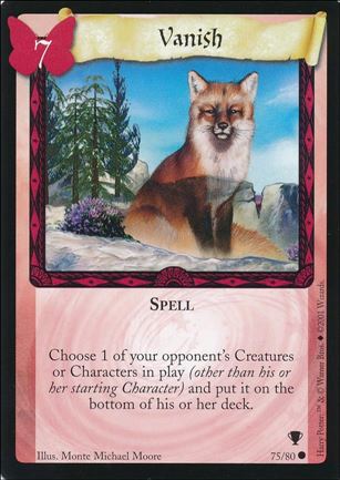 Harry Potter: Quidditch Cup (Base Set) card 75 Vanish