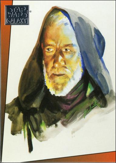 Star Wars Galaxy: Series 1 (Factory Base Set) card 6 Obi-Wan "Ben" Kenobi