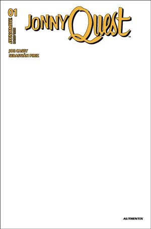 Jonny Quest (2024) issue 1-F Blank Authentix Sketch Cardstock Cover