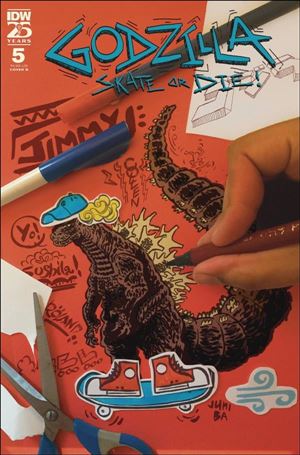 Godzilla: Skate or Die issue 5-B Juni Ba Cover