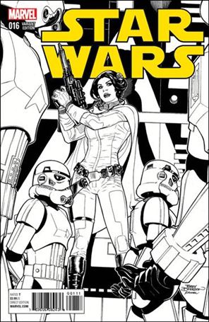 Star Wars (2015) issue 16-D Terry Dodson 1:100 Black and White Cover