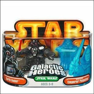 Star Wars: Galactic Heroes figure 23 Darth Vader and Holo Emperor Palpatine