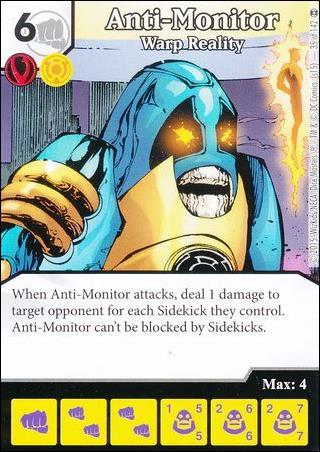 DC Comics Dice Masters War of Light card 35 Anti-Monitor: Warp Reality