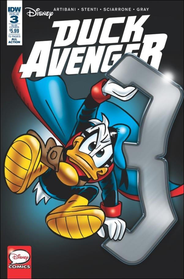 Duck Avenger issue 3-B Subscription Cover