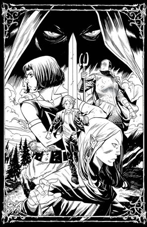Folklords issue 1-D Dan Mora 1:25 Black and White Cover