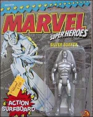 Marvel Super Heroes (Series 1) figure 7 Silver Surfer (Action Surfboard)
