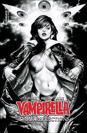 Vampirella: Dark Reflections issue 2-U Jay Anacleto B&W Cardstock Cover