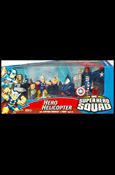 Marvel Super Hero Squad (Vehicles) figure 3 Hero Helicopter with Captain America and Thor