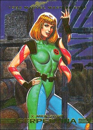 1993 Marvel Masterpieces (X-Men 2099 Dyna-Etch Subset) card S5 Serpentina