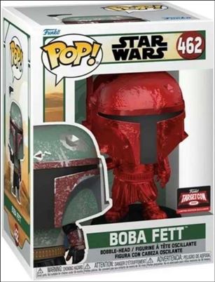 POP! Star Wars figure 462-B Boba Fett (Red Chrome) Target Con
