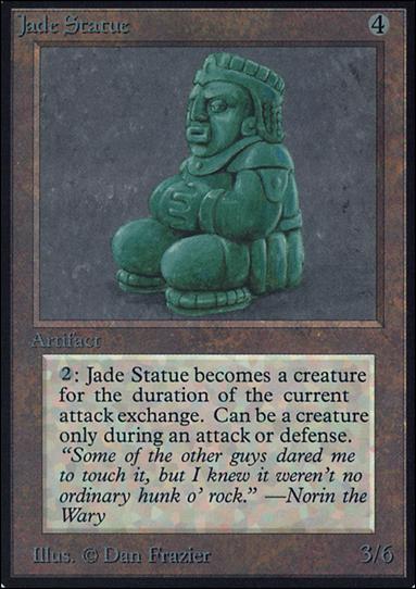 Magic the Gathering: Limited Edition Alpha (Base Set) card 254 Jade Statue