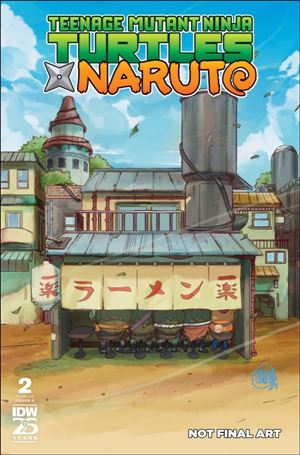 Teenage Mutant Ninja Turtles x Naruto issue 2-D Jahnoy Lindsay Cover