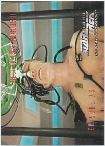 Star Trek: The Next Generation - The Episode Collection Season Four (Base Set) card 324 Best of Both Worlds II, Episode 75C