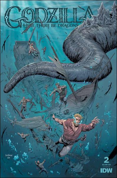 Godzilla: Here There be Dragons issue 2-B Tyler Kirkham Cover