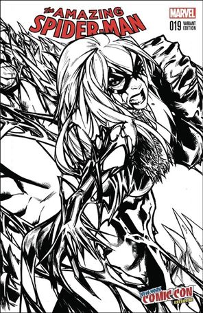 Amazing Spider-Man (2015) issue 19-D Humberto Ramos New York Comic Con B&W Cover