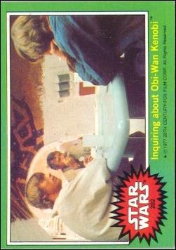 Star Wars: Series 4 (Base Set) card 202 Inquiring about Obi-Wan Kenobi