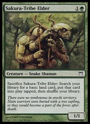 Magic the Gathering: Champions of Kamigawa (Base Set) card 239 Sakura-Tribe Elder