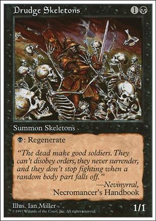 Magic the Gathering: 5th Edition (Base Set) card 157 Drudge Skeletons
