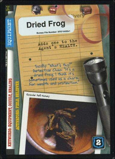 X-Files: 101361 (Base Set) card XF97-0430x1 Dried Frog