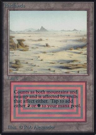 Magic the Gathering: Limited Edition Alpha (Base Set) card 277 Badlands