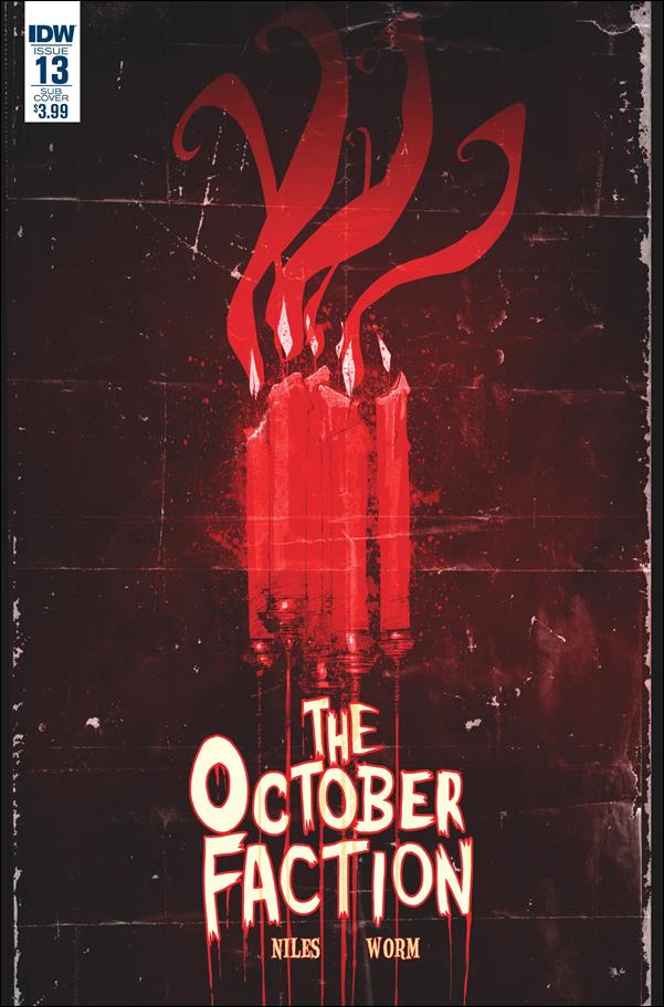 October Faction issue 13-B Damien Worm Subscription Cover