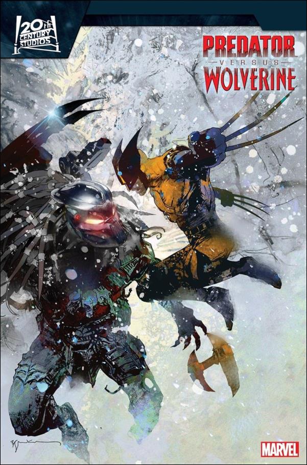 Predator vs. Wolverine issue 4-C Bill Sienkiewicz Cover