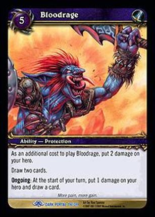 World of Warcraft: Through the Dark Portal (Base Set) card 116 Bloodrage
