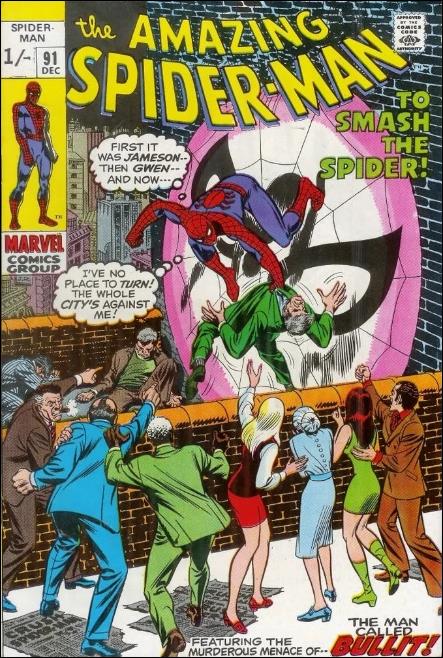 Amazing Spider-Man (1963) issue 91-B UK Price Cover