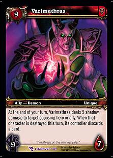 World of Warcraft: March of the Legion (Base Set) card 207 Varimathras