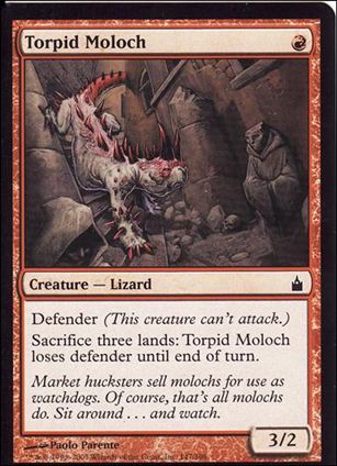 Magic the Gathering: Ravnica (Base Set)  card 147 Torpid Moloch