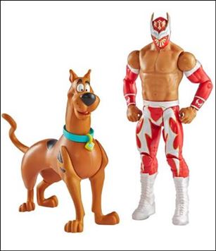 Scooby-Doo! WrestleMania Mystery figure 2-B Sin Cara & Scooby-Doo (Loose)