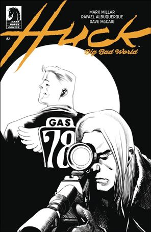 Huck: Big Bad World issue 2-B Rafael Albuquerque B&W Cover