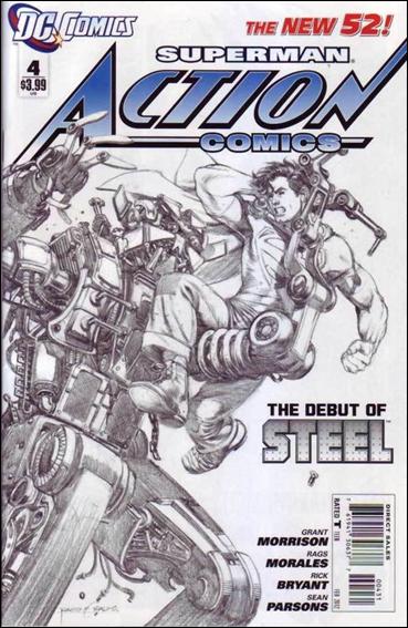 Action Comics (2011) issue 4-C Rags Morales 1:200 Sketch Cover