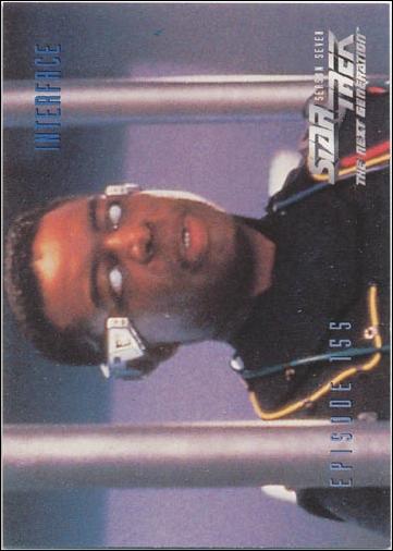Star Trek: The Next Generation - The Episode Collection Season Seven (Base Set) card 652 Interface, Episode 155-A