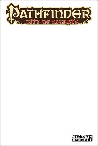 Pathfinder: City of Secrets issue 1-F Blank Authentix Cover