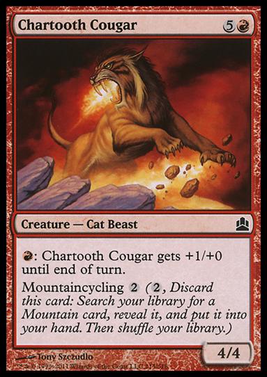 Magic the Gathering: Commander (Base Set) card 115 Chartooth Cougar
