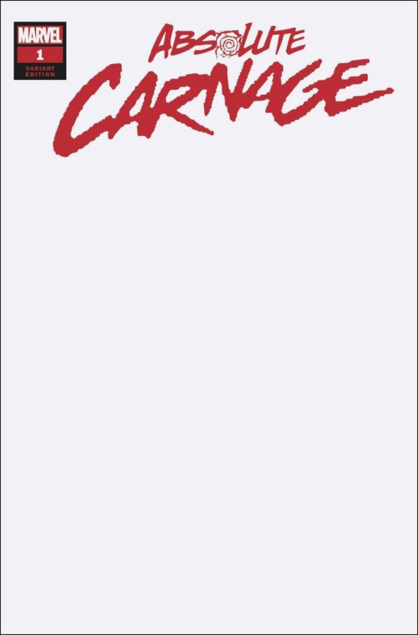 Absolute Carnage issue 1-I Blank/Sketch Cover