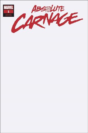 Absolute Carnage issue 1-I Blank/Sketch Cover