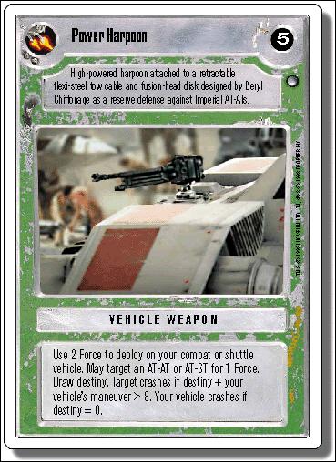Star Wars: Hoth Revised (Base Set) card 162 Power Harpoon
