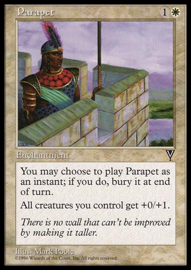 Magic the Gathering: Visions (Base Set) card 14 Parapet