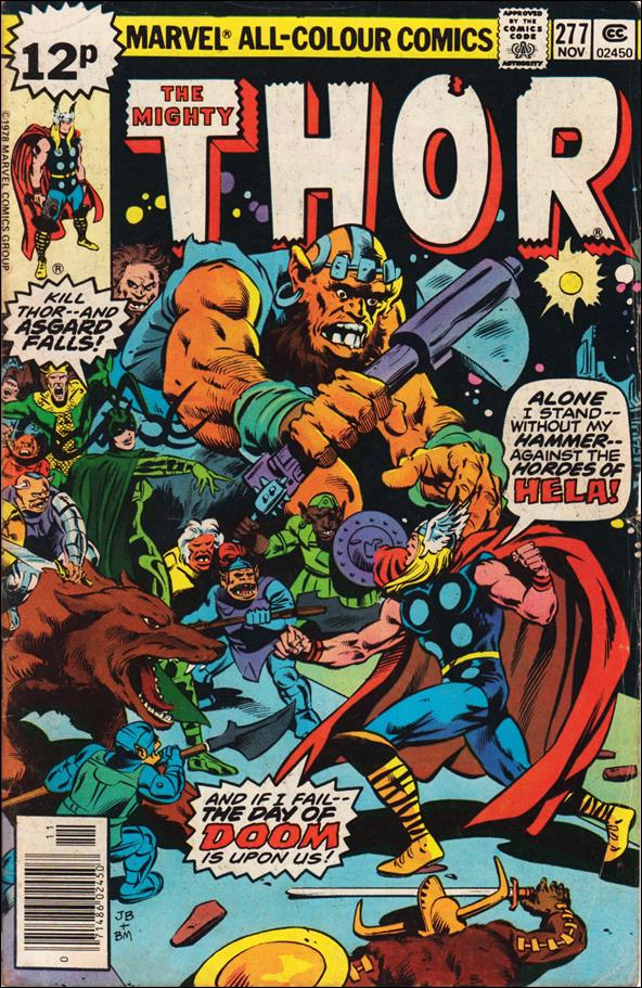 Thor (1966) issue 277-B UK Price Cover