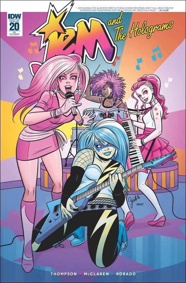 Jem and the Holograms issue 20-C  Gisele Lagace 1:10 Cover