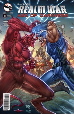 Grimm Fairy Tales Presents Realm War: Age of Darkness issue 8-C Paolo Pantalena Cover
