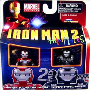 Marvel Minimates figure 101 Mark V Iron Man and War Machine