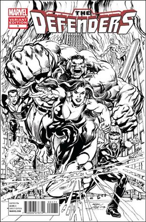 Defenders (2012) issue 1-E Neal Adams 1:200 Sketch Cover